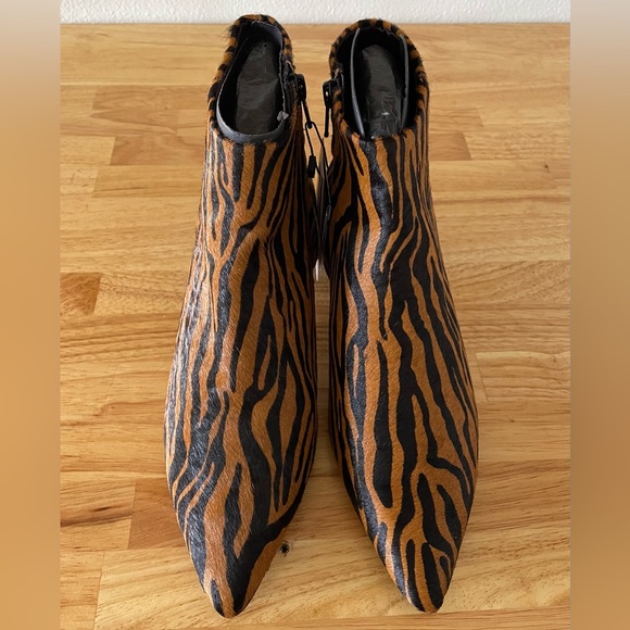 NWT MANGO Leopard Print Pointy Ankle Boots Women’s Size 7.5 - Picture 2 of 14